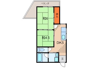 ランバ－西園の物件間取画像